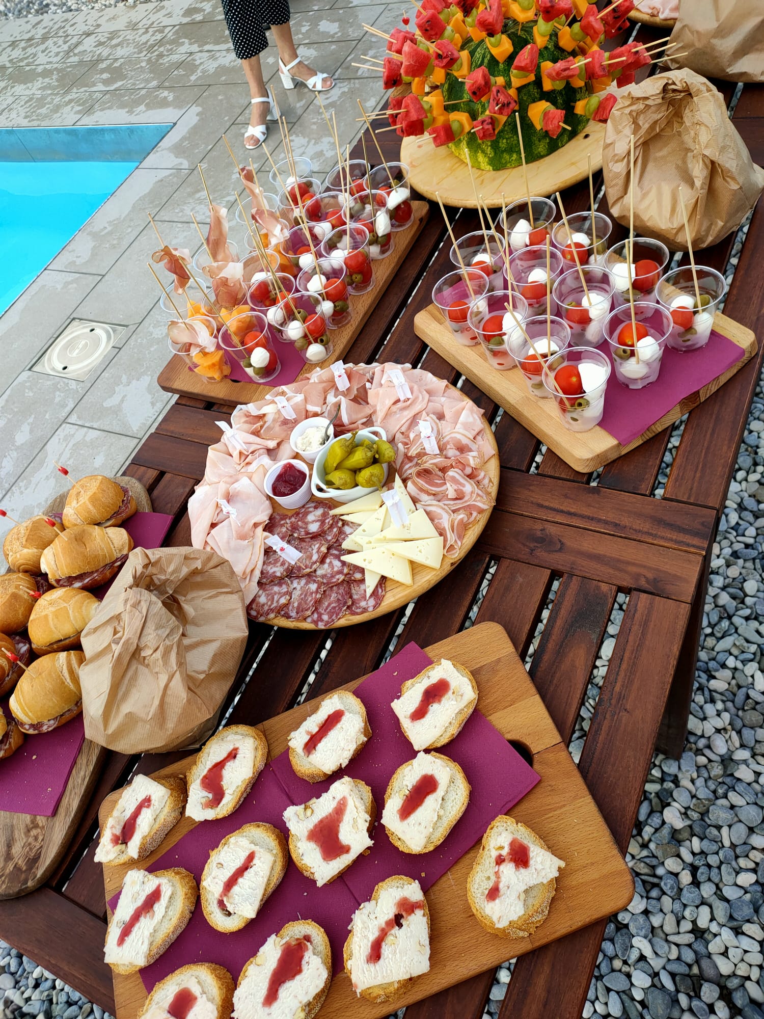 Buffet dell'Agriturismo Porchis